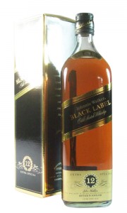 Johnnie Walker 12 Year Old, Black Label Blended Whisky with Box
