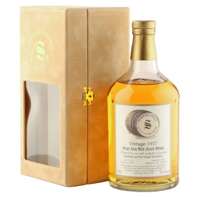 Port Ellen 1977 18 Year Old, Signatory Vintage 1996 Bottling with Presentation Box - Cask 5566