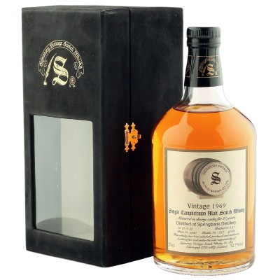 Springbank 1969 27 Year Old, Signatory Vintage 1997 Bottling with Case