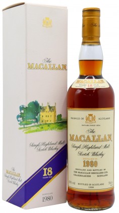 Macallan Single Highland Malt 1980 18 year old