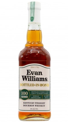 Evan Williams Bottled In Bond 100 Proof Bourbon 4 year old