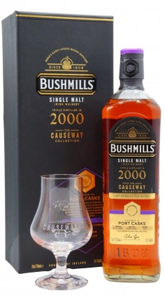 Bushmills Tasting Glass & The Causeway Collection 2000 20 year old