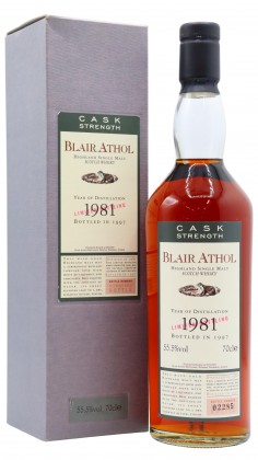 Blair Athol Flora & Fauna Cask Strength 1981 16 year old