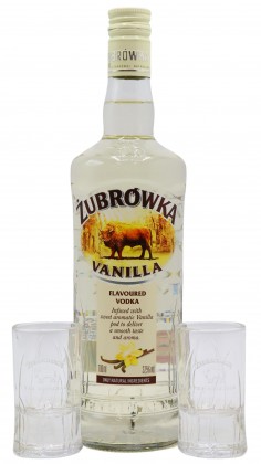 Zubrowka Shot Glasses & Biala Vanilla Vodka