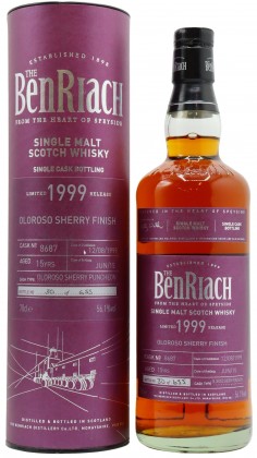 Benriach Single Cask #8687 1999 15 year old