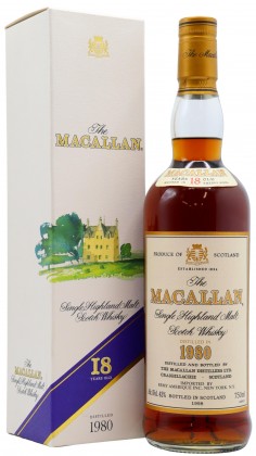 Macallan Single Highland Malt 1980 18 year old