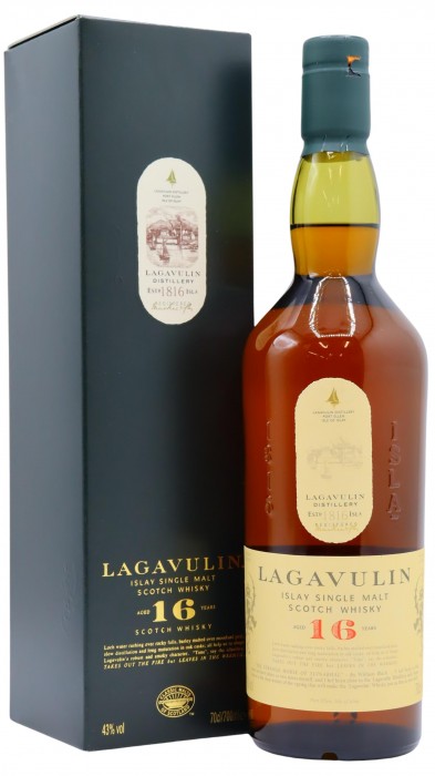 Lagavulin 16-Years Old Single Malt Whisky 43% with 2 Glasses