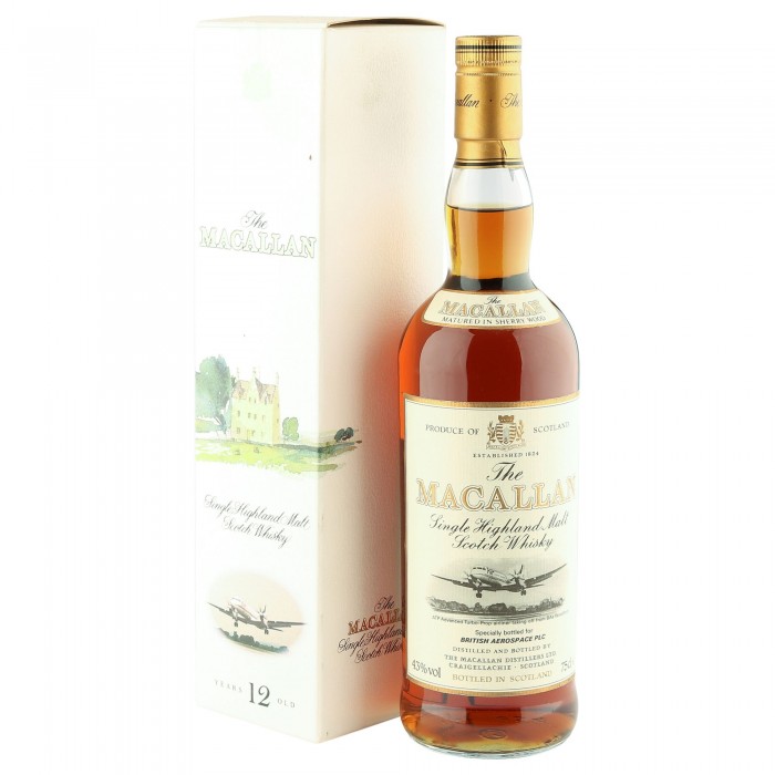 The Macallan 12年 350ml Macallan 12 Year Old Sherry Oak Cask Single Malt Scotch