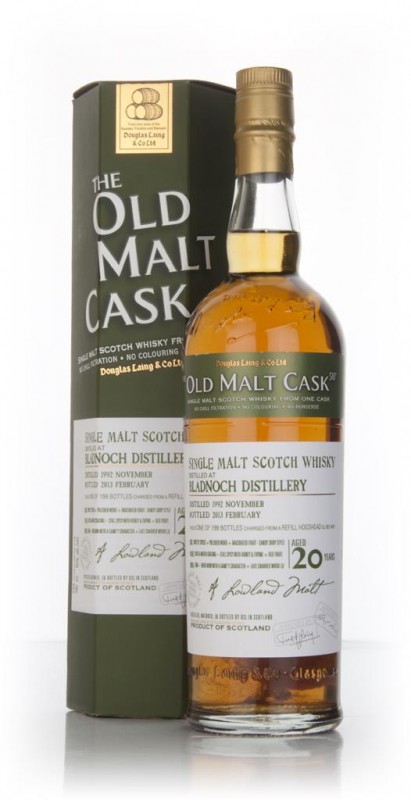 Bladnoch 20 Year Old 1992 cask 9431 Old Malt Cask (Douglas Laing)