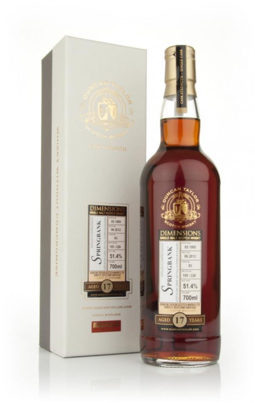 Springbank 17 Year Old 1995 Dimensions Duncan Taylor