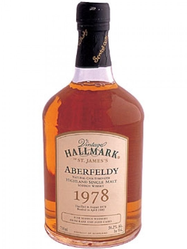 Aberfeldy 1978 22 Year Old Vintage Hallmark