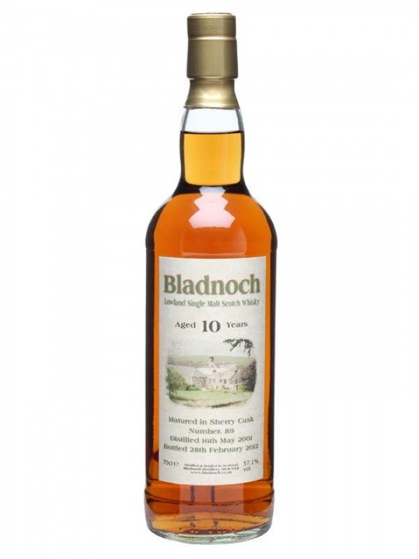 Bladnoch 2001 10 Year Old Cask #89 Sherry Cask