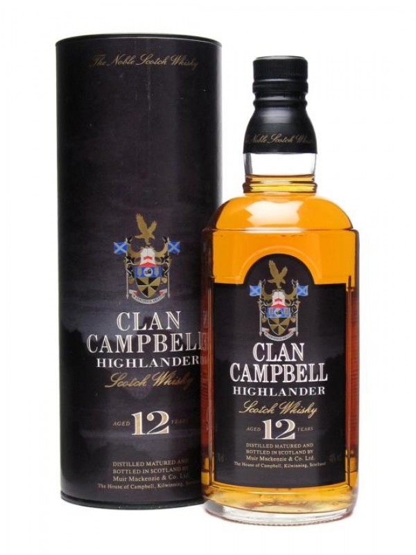 かわいい新作 Clan Campbell Highlander 12 Year Old | Blended Scotch Whisky ウイスキー