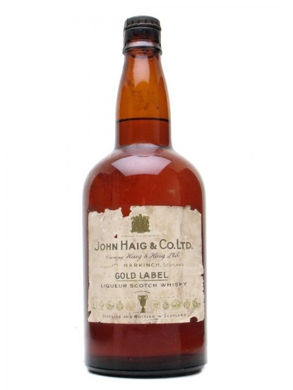 Haig Gold Label Late George V Spring Cap Bottled 1940's