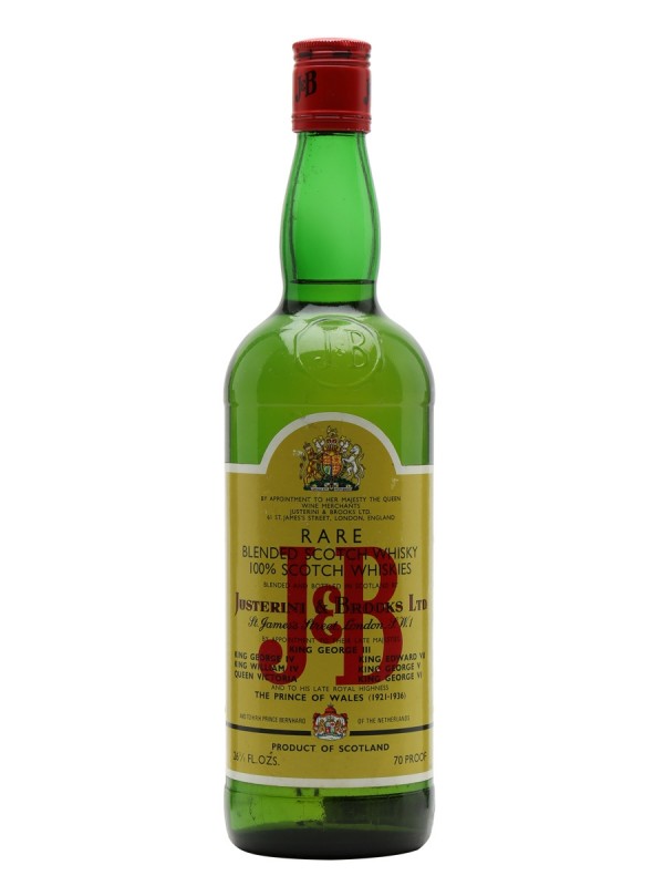 J & B Bottled 1970's