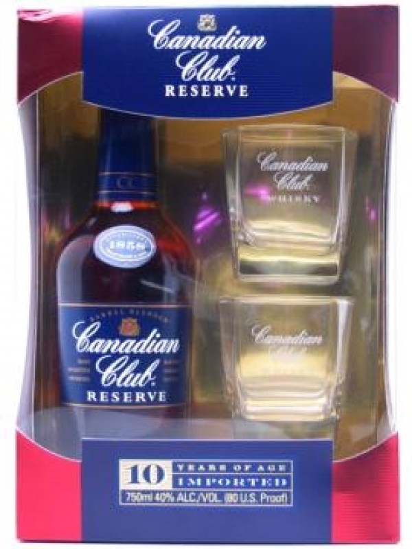 Canadian Club Reserve Gift Pack 10 Year Old