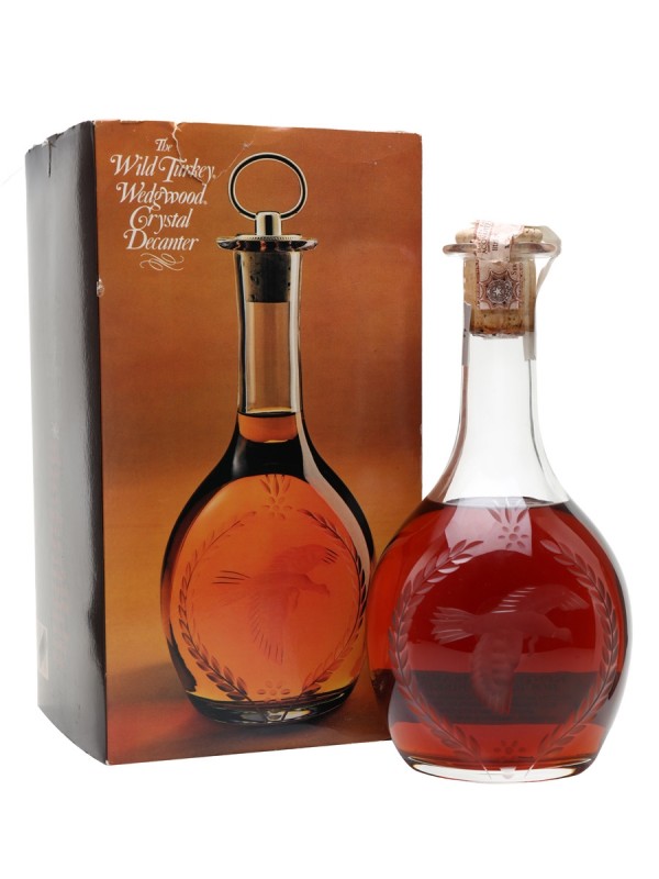 Wild Turkey Wedgwood Crystal Decanter Bottled 1980's