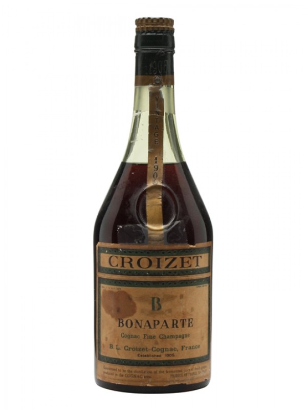 Croizet 1906 Bonaparte Fine Champagne Cognac Bottled 1950s