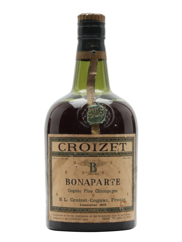 Croizet 1906 Bonaparte Cognac Bottled 1960s