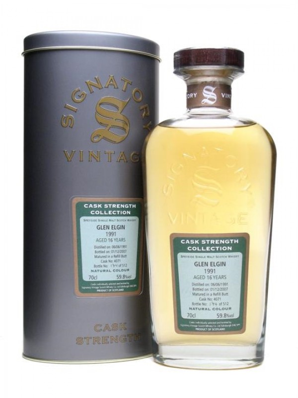 Glen Elgin 1991 16 Year Old Signatory Cask Strength Collection