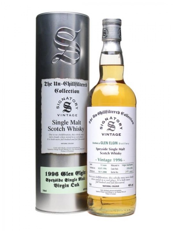 Glen Elgin 1996 12 Year Old Virgin Oak Signatory Un-Chillfiltered Collection