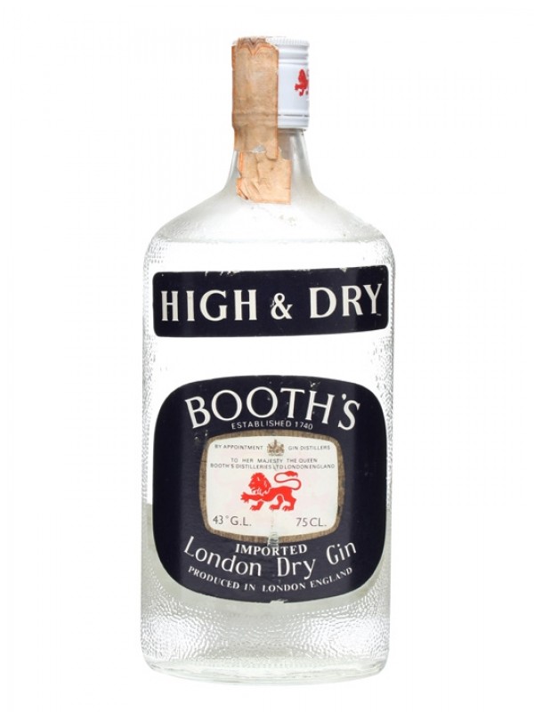 未開封 HIGH & DRY BOOTH'S London dry Gin 古酒 Booth's High Dry Gin Bottled 1970s | English Gin | Whisky