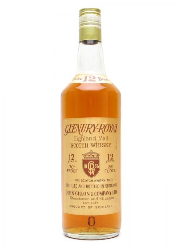 Glenury Royal 12 Year Old Bottled 1970s