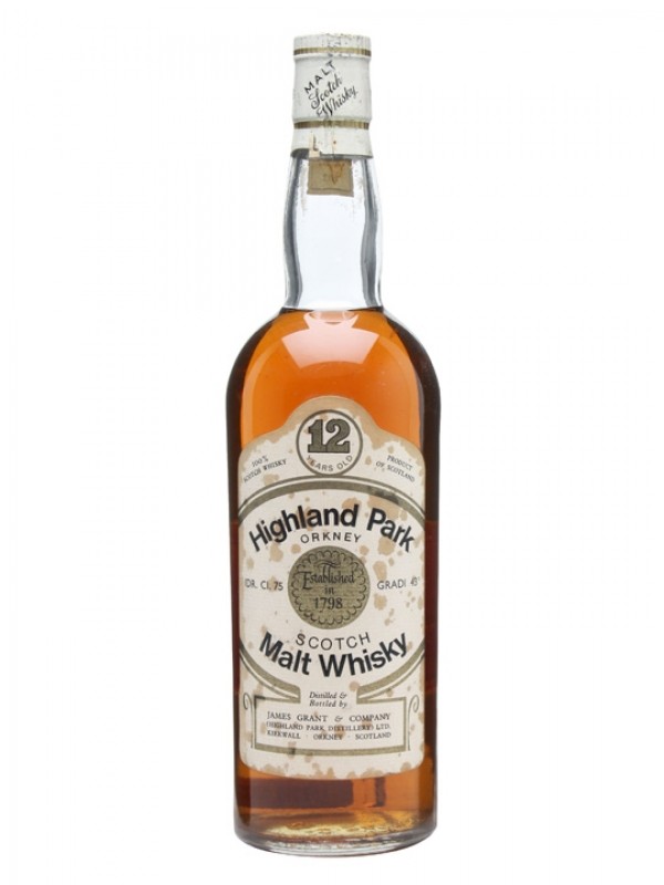 Highland Park 12 Year Old Bottled 1970s 75cl