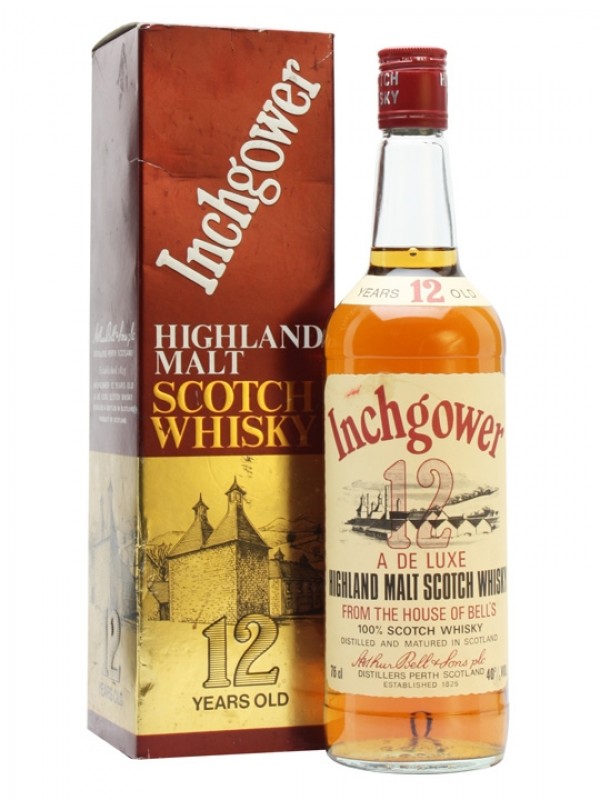 Inchgower 12 Year Old Bottled 1980s Cream Red