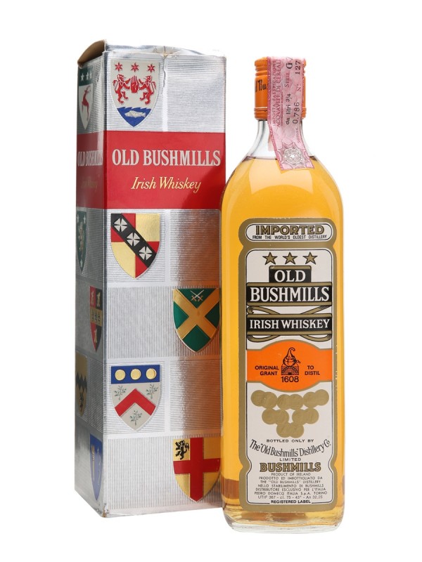 Old Bushmills White Label Bottled 1970s