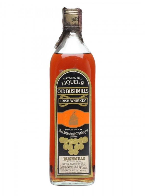 Old Bushmills Black Label Bottled 1980s