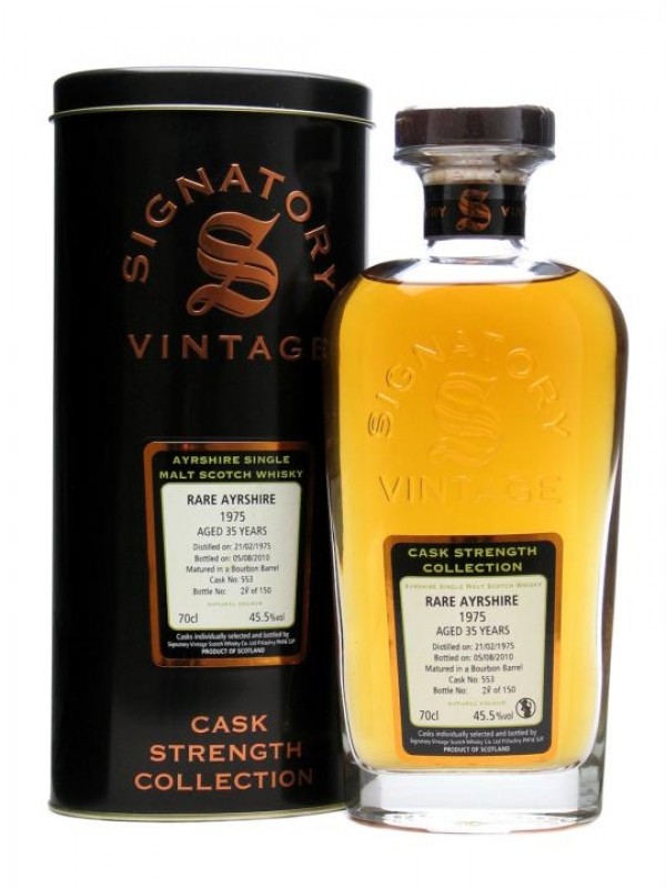 Rare Ayrshire Ladyburn 1975 36 Year Old Cask #563 Signatory Cask Strength Collection