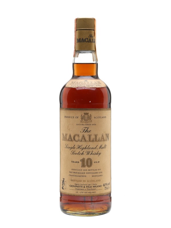 Macallan 10 Year Old Bottled