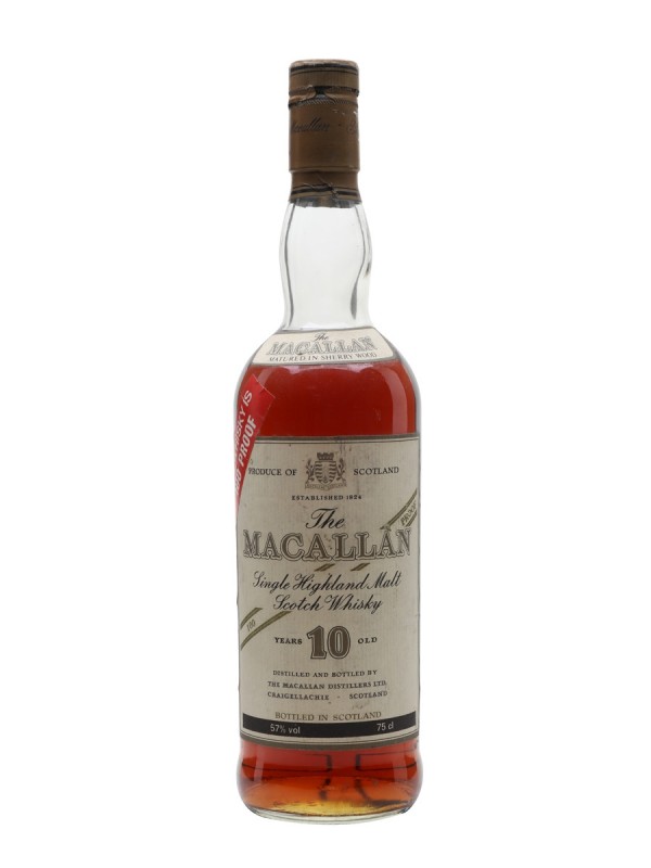 Macallan 10 Year Old Full Proof Bottled 1980s