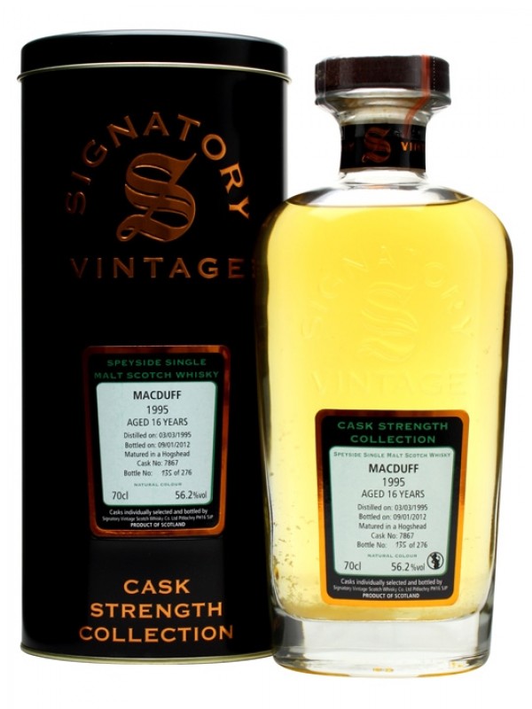 Macduff 1995 16 Year Old Cask #7867 Signatory Cask Strength Collection