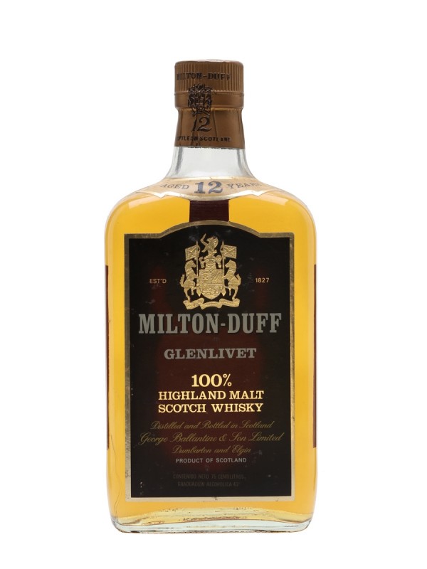 Miltonduff Glenlivet 12 Year Old Bottled 1980's