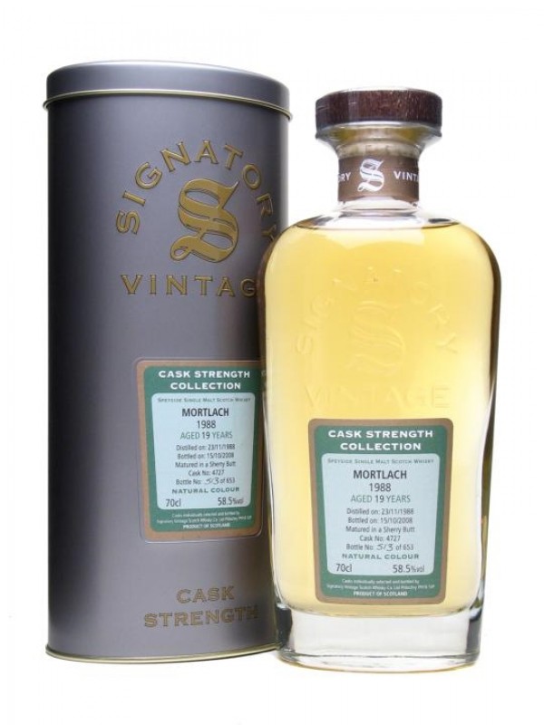 Mortlach 1988 19 Year Old Signatory Cask Strength Collection