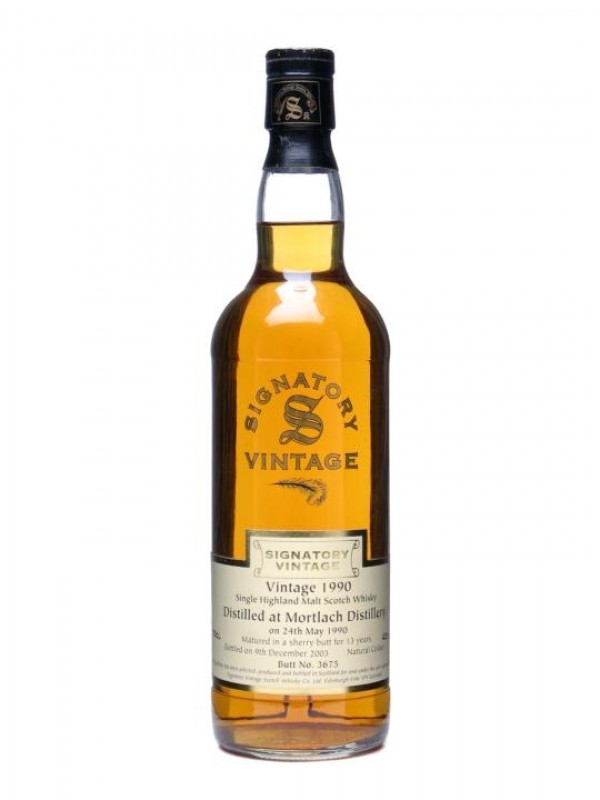 Mortlach 1990 13 Year Old Sherry Butt Signatory