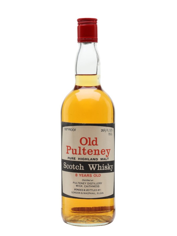 Old Pulteney 8 Year Old Bottled 1970s Red Letters Gordon & Macphail