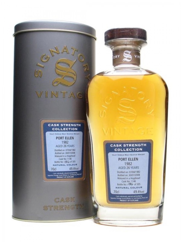 Port Ellen 1982 26 Year Old Cask 1146 Signatory Cask Strength Collection