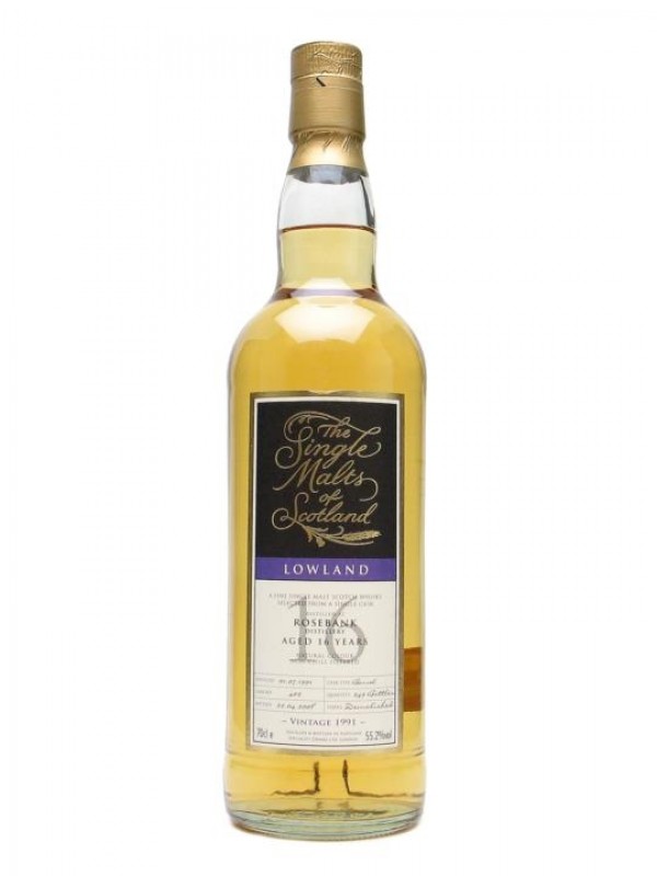 Rosebank 1991 16 Year Old Single Malts of Scotland Bottled 2008
