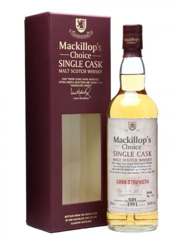 Scapa 1991 19 Year Old Cask #1190 Mackillop's