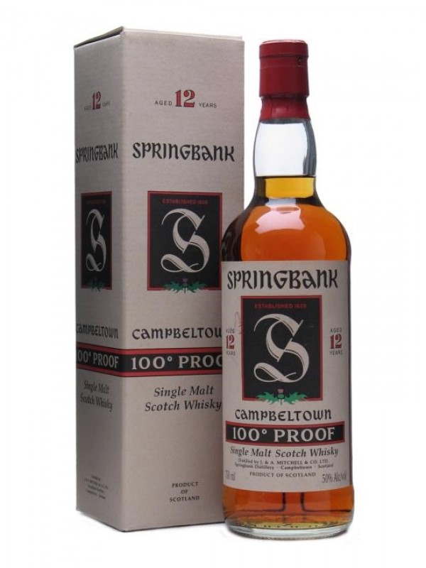 Springbank 12 Year Old 100 Proof Bottled 1990s 75cl