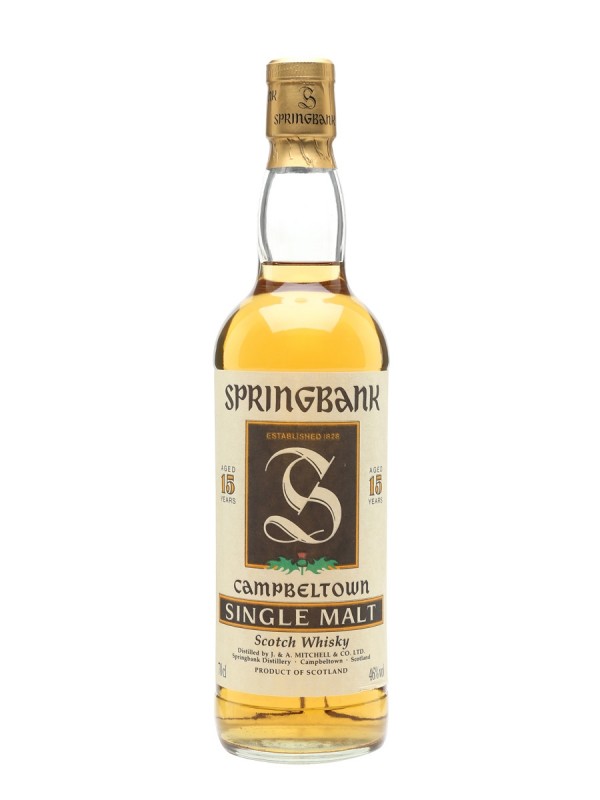 Springbank 15 Year Old Tall Bottled 1990s
