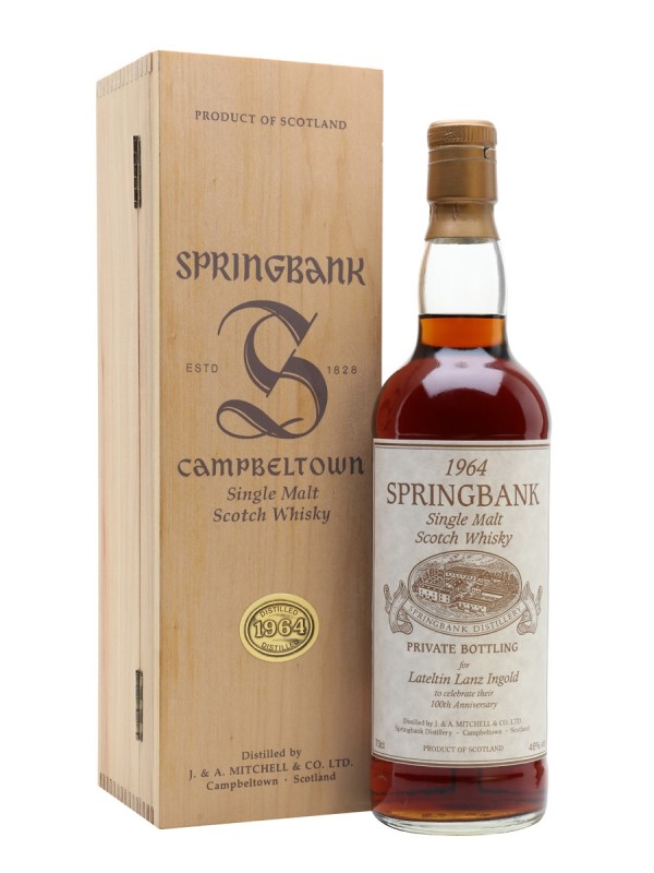 Springbank 1964 Lateltin Lanz Ingold 100th Anniversary