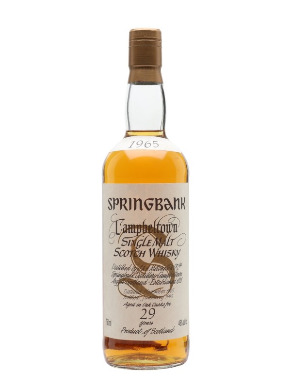 Springbank 1965 29 Year Old Bottled 1990s