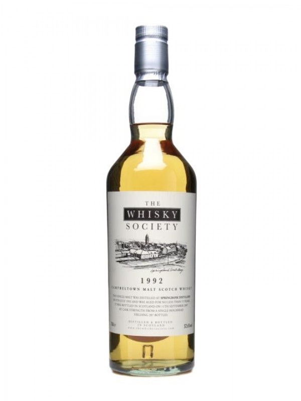 Springbank 1992 15 Year Old The Whisky Society