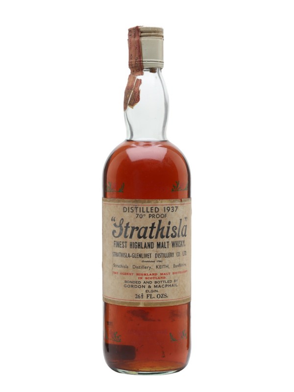 Strathisla 1937 Stencil Bottle Gordon Macphail