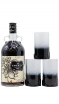 Kraken 3 x Tumblers & Black Spiced (1.75 Litre) Rum