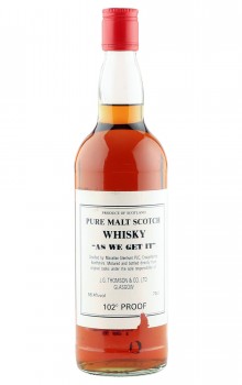 Macallan As We Get It, 102 Proof J.G. Thomson Bottling